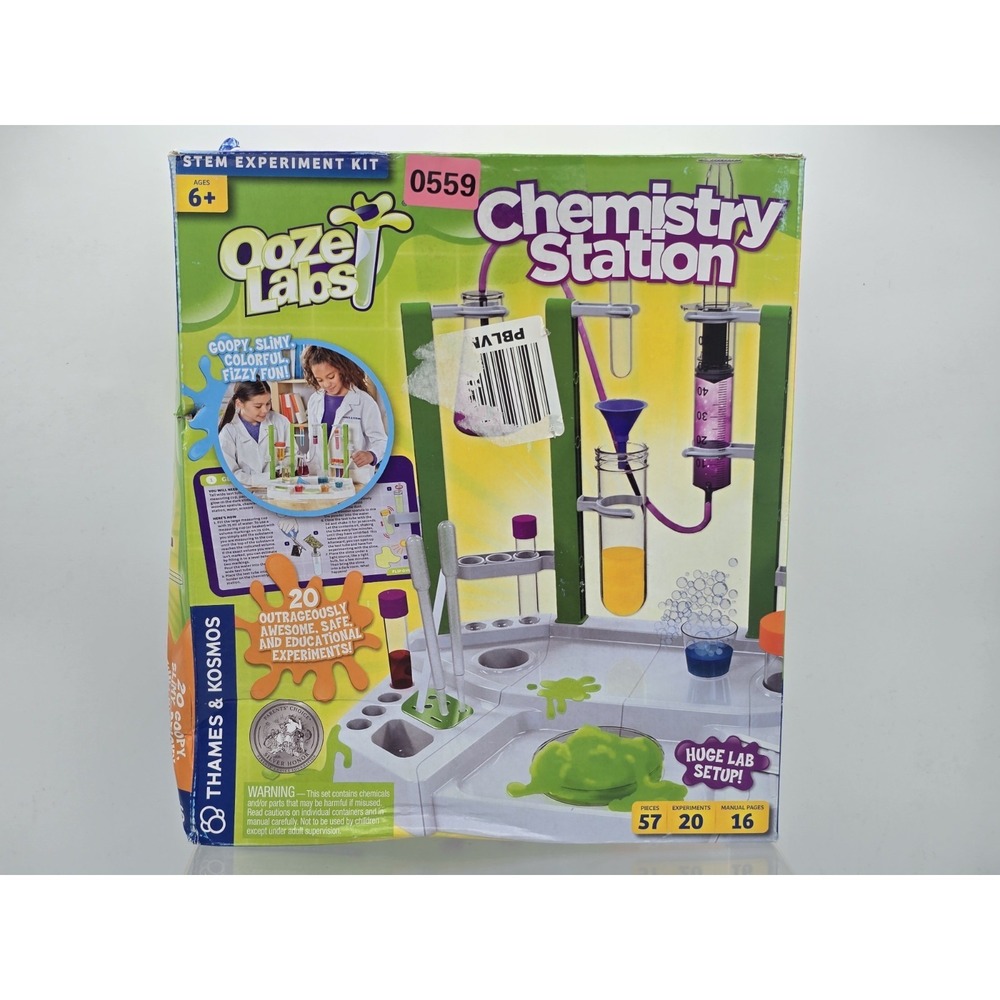 Thames & Kosmos Ooze Labs Chemistry Station Kit 20 Experiments NEW (Box‎ Damage)